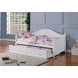 Julie Ann White Curved Back Twin Daybed With Trundle