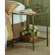 Sydney Antique Brushed Gold Metal Nightstand