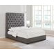 Camille Grey Upholstered Queen Panel Bed