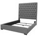 Camille Grey Upholstered Queen Panel Bed