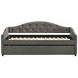 Sadie Grey and Black Twin Daybed with Trundle