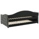 Sadie Grey and Black Twin Daybed with Trundle
