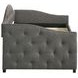 Sadie Grey and Black Twin Daybed with Trundle
