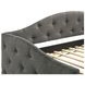 Sadie Grey and Black Twin Daybed with Trundle