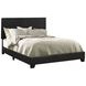 Dorian Black California King Upholstered Panel Bed