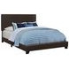 Dorian Brown Upholstered Full Panel Bed