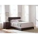 Dorian Brown Upholstered King Panel Bed
