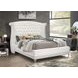 Barzini White King Upholstered Platform Bed