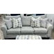 Amos Pebble Gray 87" Sleeper Sofa with Throw Pillows
