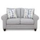 Amos Pebble Gray 64" Loveseat
