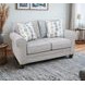 Amos Pebble Gray 64" Loveseat