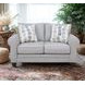 Amos Pebble Gray 64" Loveseat