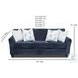 Wowza Navy Queen Sleeper Sofa