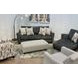 Amos Dusk Gray 88" Sofa with Throw Pillows