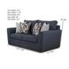 Amos Dusk Stitch Vintage Loveseat
