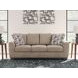 Triston Peaks Suede Sofa