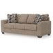 Triston Peaks Suede Queen Sofa Sleeper