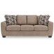 Triston Peaks Suede Queen Sofa Sleeper