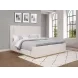Nala Cream Upholstered King Sleigh Bed
