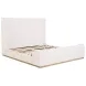 Nala Cream Upholstered King Sleigh Bed