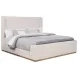 Nala Cream Upholstered King Sleigh Bed