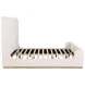 Nala Cream Upholstered King Sleigh Bed