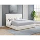 Knox Cream Upholstered King Platform Bed