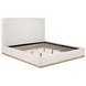 Knox Cream Upholstered King Platform Bed