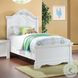 Estrella White Full Panel Bed