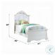 Estrella White Full Panel Bed