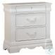 Estrella White 3 Drawer Nightstand