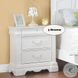 Estrella White 3 Drawer Nightstand