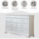 Estrella White 8 Drawer Dresser