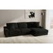 Comfrey Black 2 Piece Modular RAF Chaise Sectional