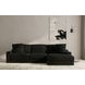 Comfrey Black 2 Piece Modular RAF Chaise Sectional
