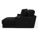 Comfrey Black 2 Piece Modular RAF Chaise Sectional