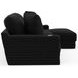 Comfrey Black 2 Piece Modular RAF Chaise Sectional