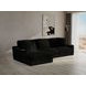 Comfrey Black 2 Piece Modular LAF Chaise Sectional