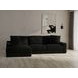 Comfrey Black Modular Chaise Sectional