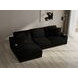 Comfrey Black 2 Piece Modular LAF Chaise Sectional
