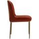 Nestorra Meg Rust Upholstered Dining Chair Set of 2