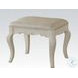 Edalene Pearl White Vanity Stool
