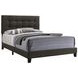 Mapes Charcoal Upholstered Queen Panel Bed