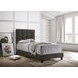 Mapes Charcoal Upholstered Twin Panel Bed
