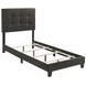Mapes Charcoal Upholstered Twin Panel Bed