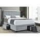 Soledad Light Gray Upholstered Full Storage Platform Bed