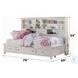 Lacey White Full Storage Daybed