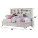 Lacey White Full Storage Daybed