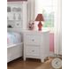 Lacey White 2 Drawer Nightstand