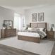 South Bend Burnished Clay and Textured Gravel King Upholstered Shelter Bed